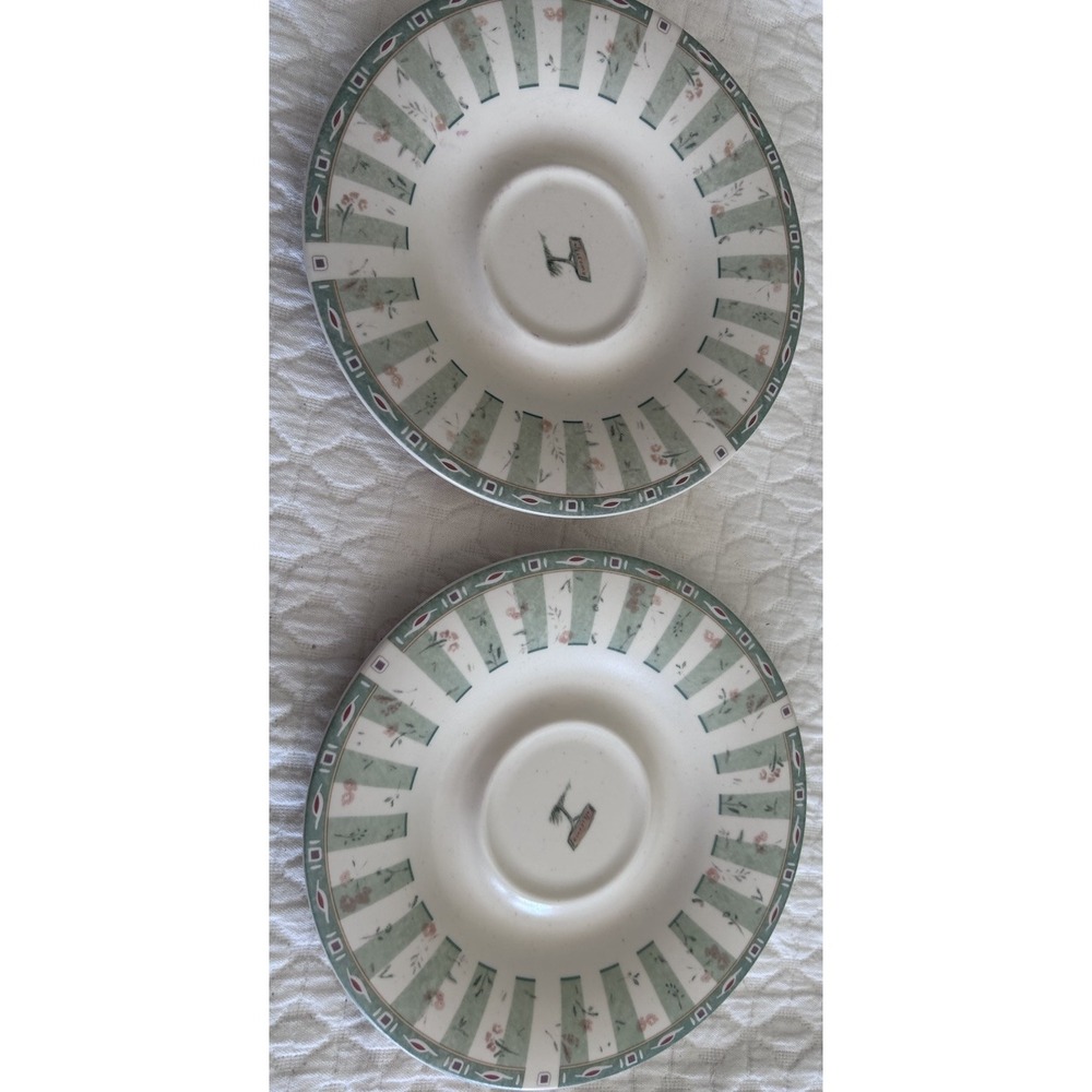 Set Of 2 Naturewood Coffee Saucers 6 3/4" Pfaltzgraff Stoneware Replacements